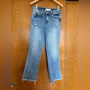 Women's Blue Distressed Jeans